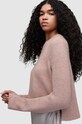 Πουλόβερ με προσθήκη μαλλιού AllSaints WICK CREW WK088X ροζ AW23