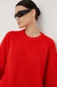 czerwony Gestuz sweter wełniany