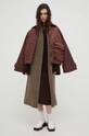 Lovechild sweter wełniany 8523463 brązowy AW23