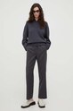 Lovechild pulover de lana 8613459 gri AW23