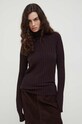 Lovechild sweter z domieszką wełny brązowy 8703456