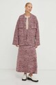 Вовняний кардиган Lovechild 8763455 рожевий AW23