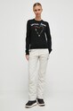 Вовняний светр Rossignol JCC RLMWO06 чорний AW24