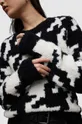 AllSaints sweter z domieszką wełny JOY czarny