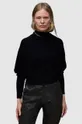 μαύρο Μάλλινο πουλόβερ AllSaints RIDLEY CROP Γυναικεία