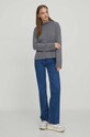 Abercrombie & Fitch sweter kaszmirowy KI150.3337.940 szary AW23