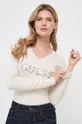 beżowy Guess sweter HAILEY