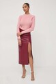Бавовняний светр Guess W4RR24.Z3C71 рожевий SS24