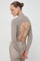 Odzież Guess sweter bawełniany MARIE W4RR24.Z3C71 brązowy