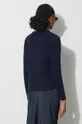 Шерстяной свитер Lacoste тёмно-синий