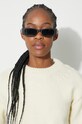 Вълнен пуловер Heron Preston Crop Crewneck Back Cut Out HWHE021F23KNI0010400 бежов