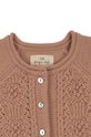 Detský vlnený kardigan Konges Sløjd béžová KS5923