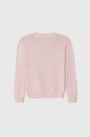 Παιδικό βαμβακερό πουλόβερ Guess K3YR04.Z3820.9BYX ροζ AW23