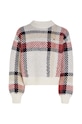 Detský sveter s prímesou vlny Tommy Hilfiger KG0KG07469.128.176.9BYX biela AW23