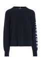 Otroški bombažen pulover Tommy Hilfiger KG0KG07480.128.176.9BYX mornarsko modra AW23