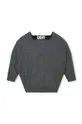 Παιδικό πουλόβερ από μείγμα μαλλιού DKNY γκρί