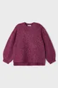 vijolična Otroški pulover s primesjo volne Mayoral Dekliški