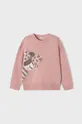 roza Otroški pulover s primesjo volne Mayoral Dekliški