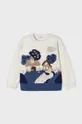 modra Otroški pulover s primesjo volne Mayoral Dekliški