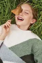 zöld Mayoral gyerek gyapjúkeverékből készült pulóver Lány