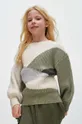 Детский свитер с примесью шерсти Mayoral зелёный