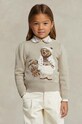 Παιδικό βαμβακερό πουλόβερ Polo Ralph Lauren άλλο μπεζ 312919958001