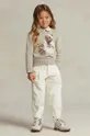 μπεζ Παιδικό βαμβακερό πουλόβερ Polo Ralph Lauren