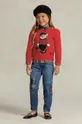 červená Detský bavlnený sveter Polo Ralph Lauren
