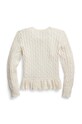 Дитячий бавовняний кардиган Polo Ralph Lauren 313737911045 білий AW23