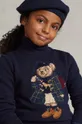 Dječji pamučni pulover Polo Ralph Lauren Za djevojčice
