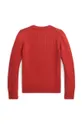 Παιδικό βαμβακερό πουλόβερ Polo Ralph Lauren κόκκινο