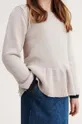 бежевий Бавовняний светр для немовлят Liewood Для дівчаток
