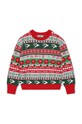 Παιδικό πουλόβερ από μείγμα μαλλιού Kenzo Kids K15733.114.150 κόκκινο AW23