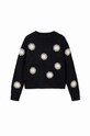Desigual sweter z domieszką wełny dziecięcy 23WGJF01 czarny AW23