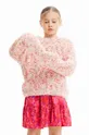 multicolor Desigual sweter z domieszką wełny dziecięcy Dziewczęcy