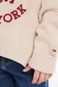 Tommy Hilfiger sweter bawełniany dziecięcy Dziewczęcy