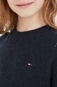 Tommy Hilfiger pulover de lână pentru copii KG0KG07801.128.176.9BYX bleumarin