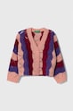 Кардиган с примесью шерсти United Colors of Benetton с добавлением шерсти розовый 1076H6003.P.SEASONAL