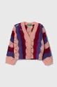 rosa United Colors of Benetton kardigan con aggiunta di lana Ragazze