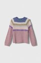 Детский свитер с примесью шерсти United Colors of Benetton с добавлением шерсти розовый 116QH100Y.P.SEASONAL