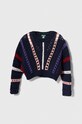 Detský sveter United Colors of Benetton tenká tmavomodrá 17CFQ104G.G.SEASONAL