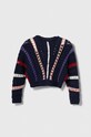 Detský sveter United Colors of Benetton 17CFQ104G.G.SEASONAL tmavomodrá AW23