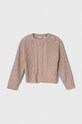 Dječji pulover s postotkom vune Guess bez uzorka smeđa J3BR11.Z37L1.9BYX