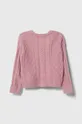Guess gyerek gyapjúkeverékből készült pulóver rózsaszín