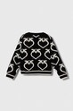 Pinko Up cardigan copii F3PIBGCA144 negru AW23
