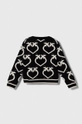 Pinko Up cardigan per bambini nero