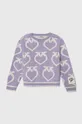 фіолетовий Дитячий светр Pinko Up Для дівчаток