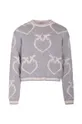 сірий Дитячий светр з домішкою вовни Pinko Up Для дівчаток