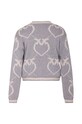 Детский свитер с примесью шерсти Pinko Up F3PIJGJP225 серый AW23