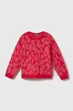 rózsaszín United Colors of Benetton gyerek gyapjúkeverékből készült pulóver Lány